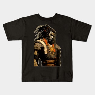 Yasuke Black Samurai in 1579 Feudal Japan Kids T-Shirt